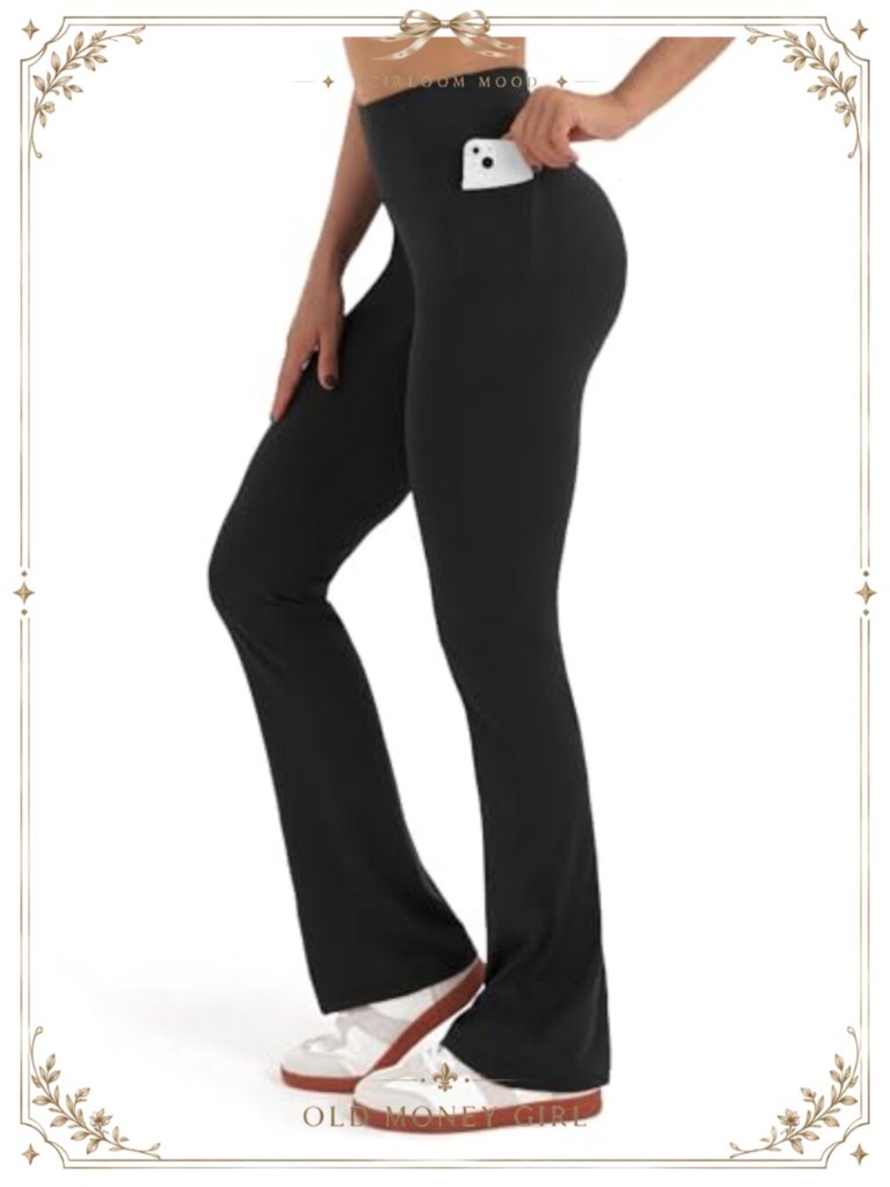 Flared Leggings Extra Long Tall Women with Pockets High Rise Bootcut Yoga Pants